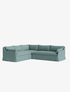Portola Luxe Depth Pleated Corner Sectional Sofa