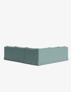 Portola Luxe Depth Pleated Corner Sectional Sofa