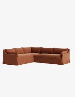 Portola Luxe Depth Pleated Corner Sectional Sofa