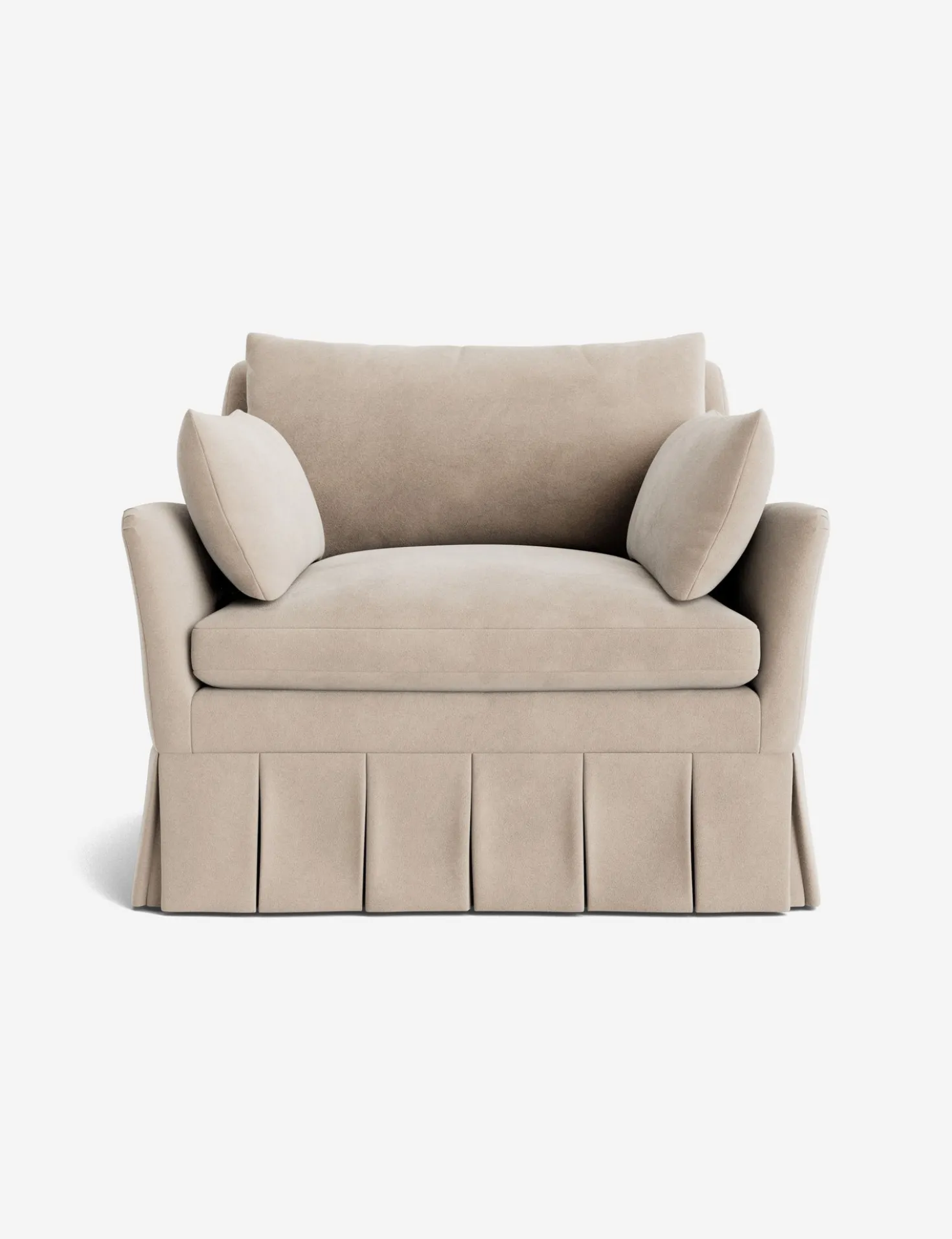 Portola Luxe Depth Pleated Chair