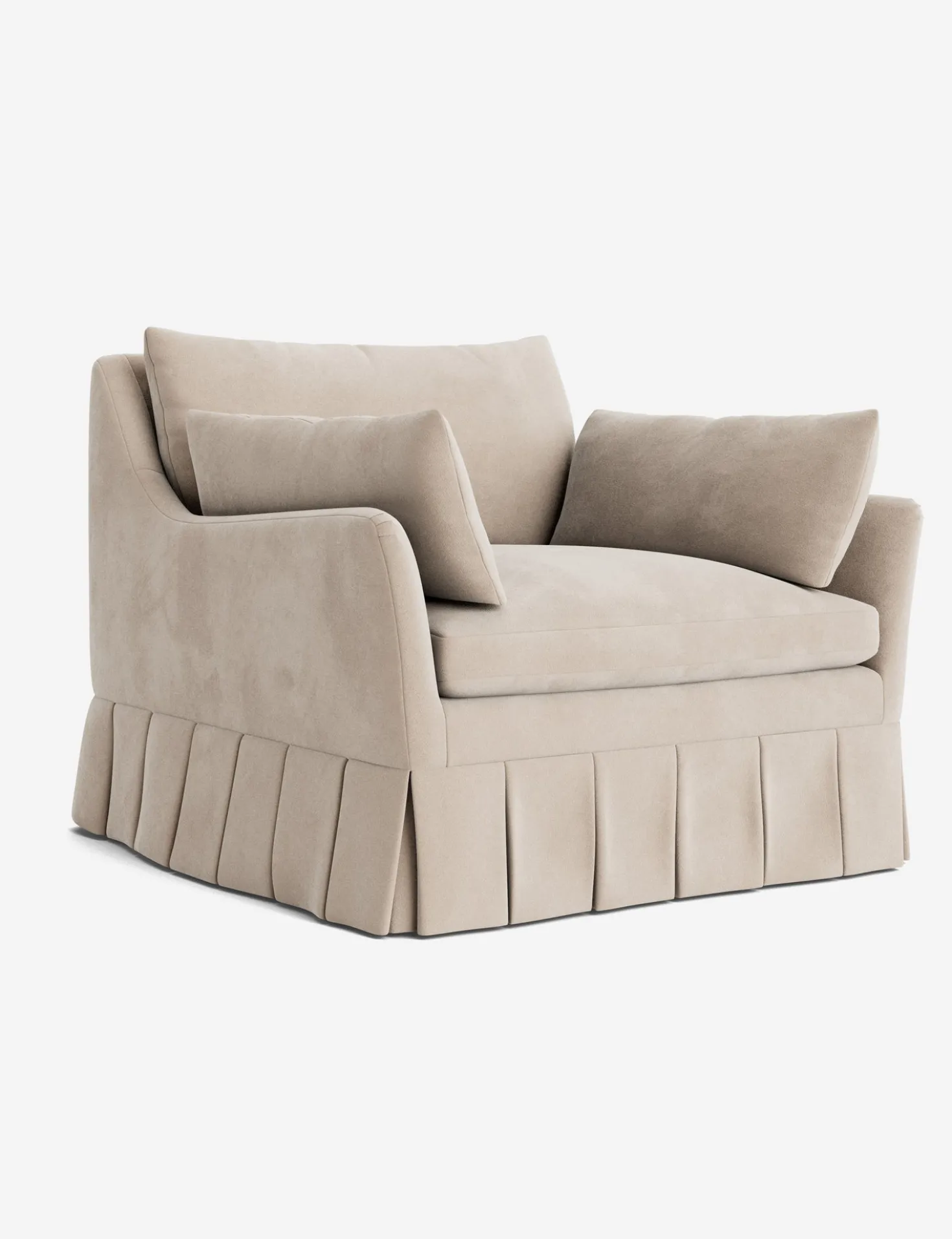 Portola Luxe Depth Pleated Chair