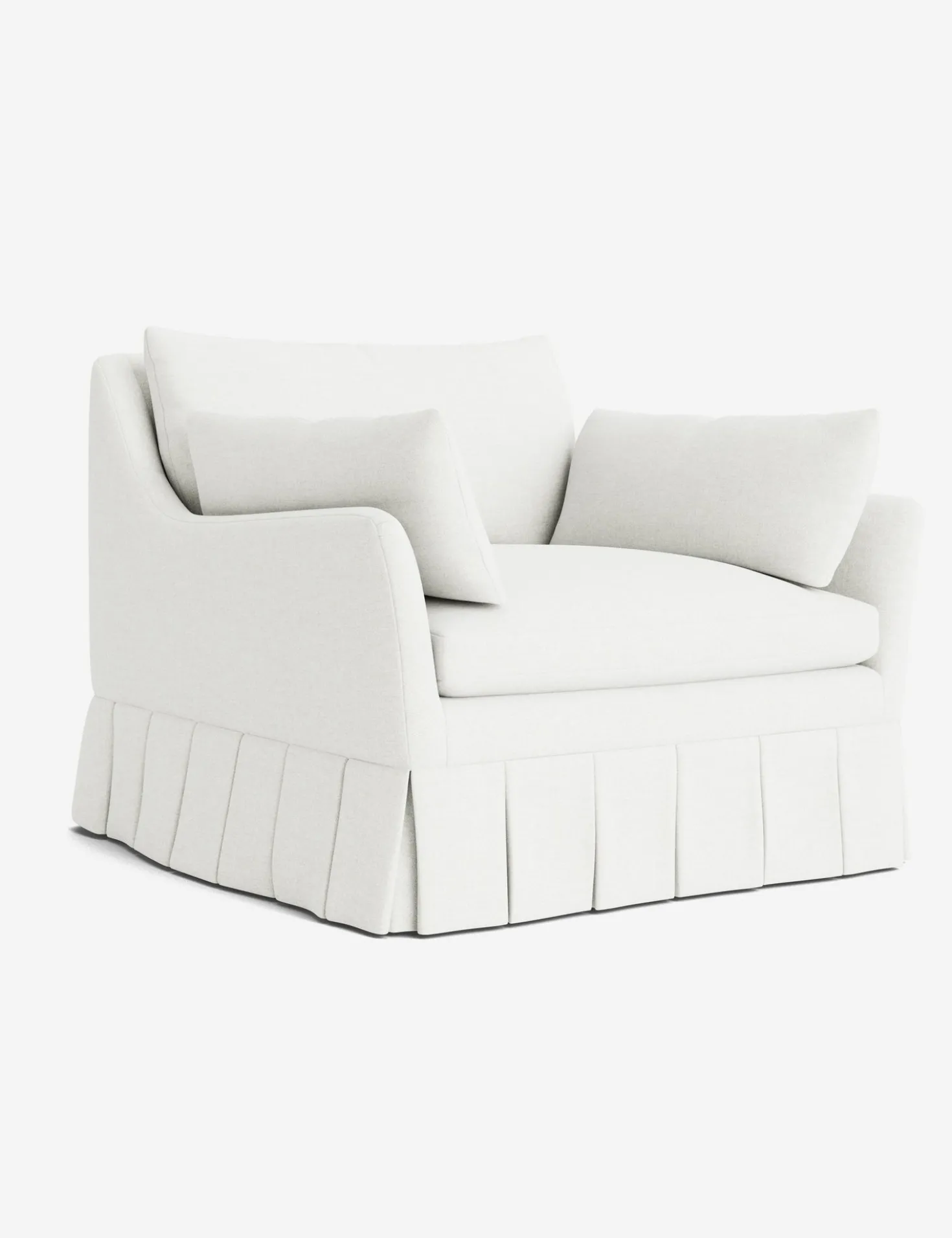 Portola Luxe Depth Pleated Chair
