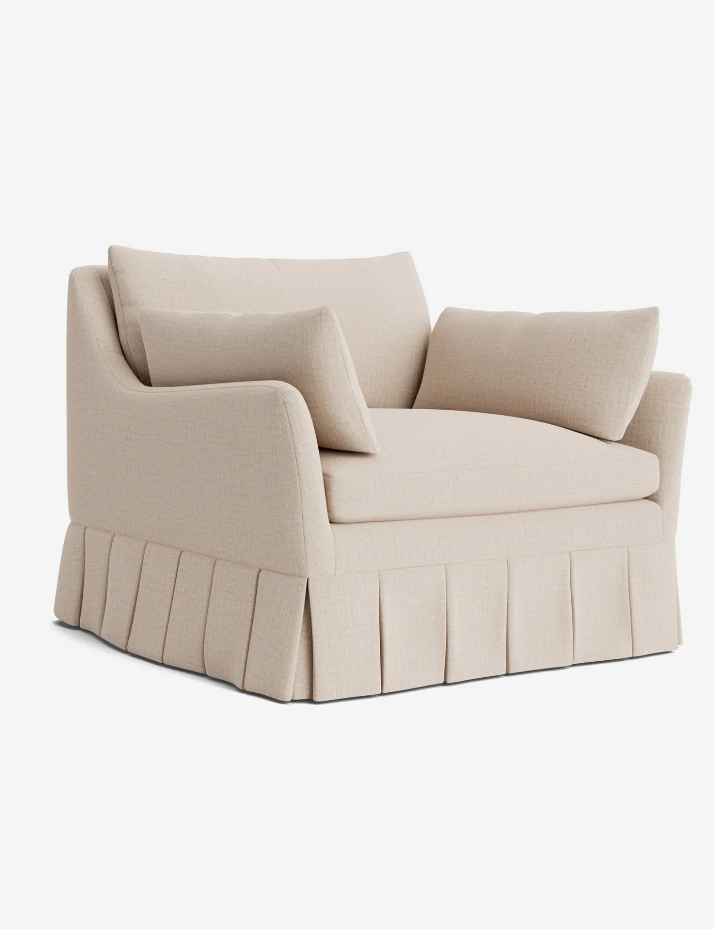 Portola Luxe Depth Pleated Chair