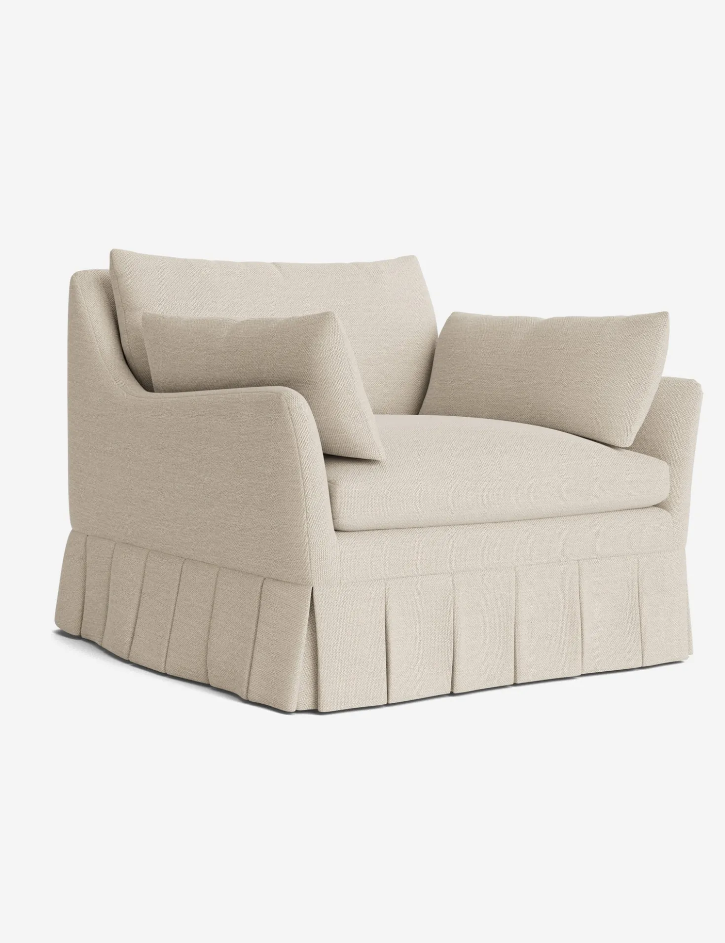 Portola Luxe Depth Pleated Chair