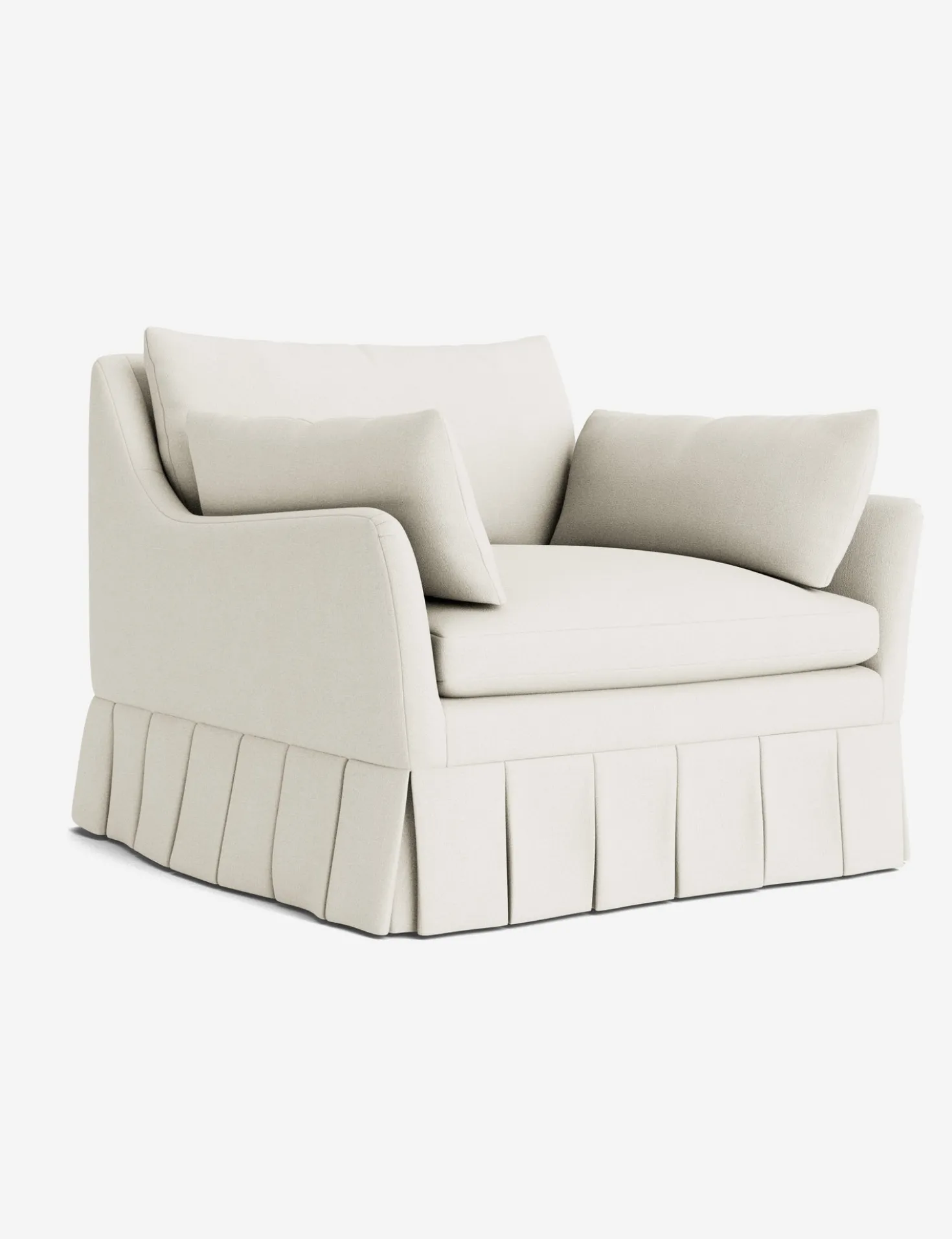 Portola Luxe Depth Pleated Chair