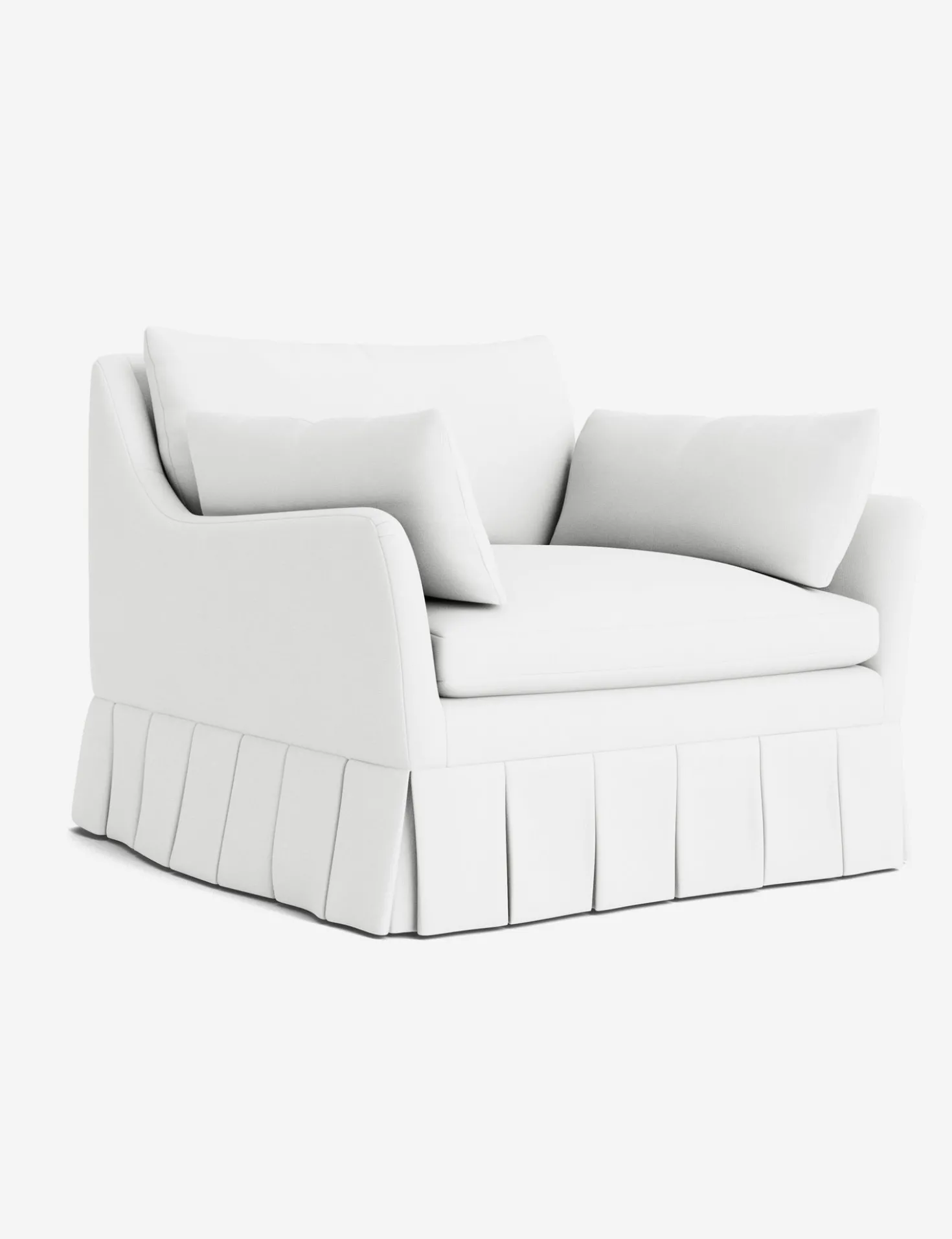 Portola Luxe Depth Pleated Chair