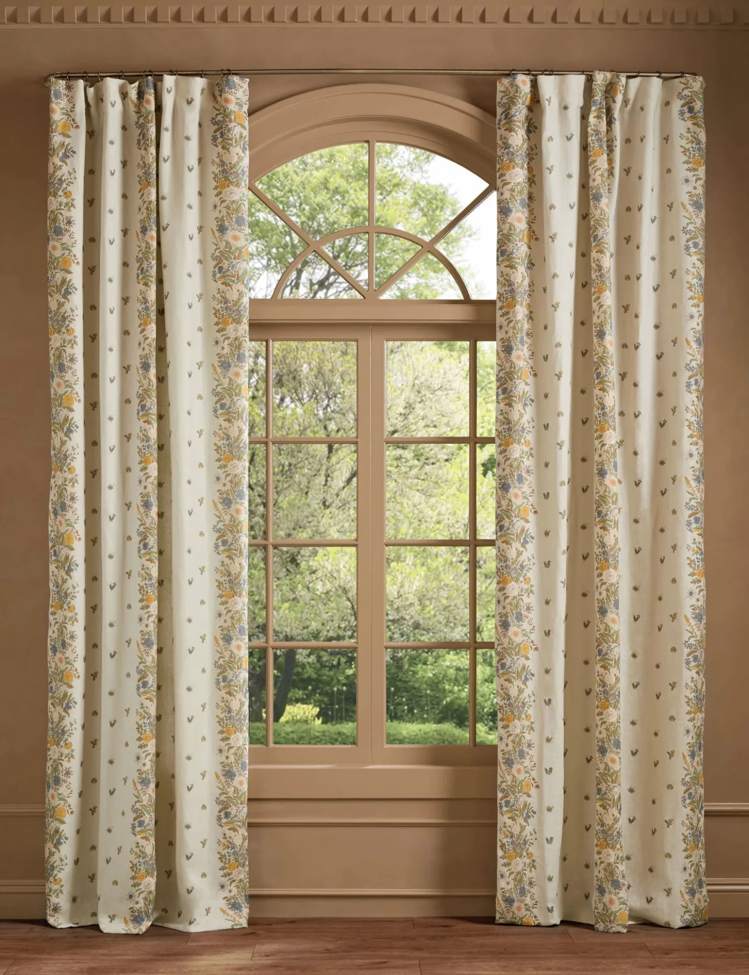 Presidio Linen Curtain Panel by Heidi Caillier