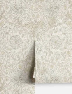 Pure Honeysuckle & Tulip Wallpaper by Morris & Co.