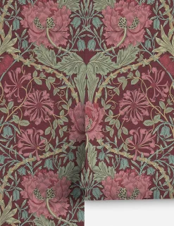 Pure Honeysuckle & Tulip Wallpaper by Morris & Co.