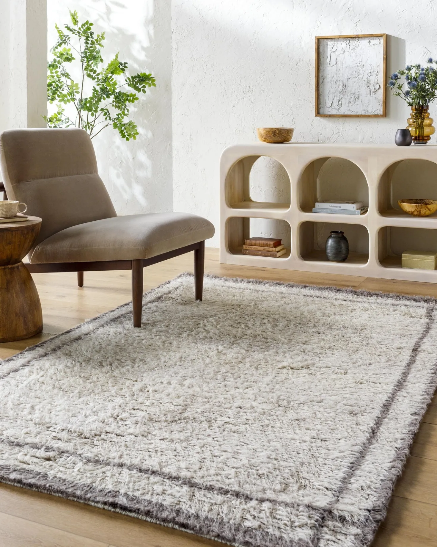 Rizal Moroccan Style Hand-Tufted Wool Rug