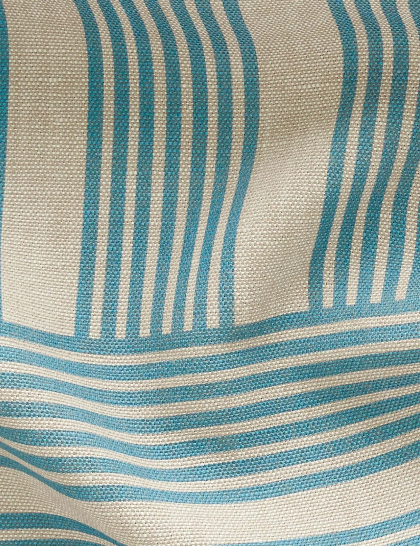 Roman Holiday Grid Flax Linen Fabric by Wallshoppe