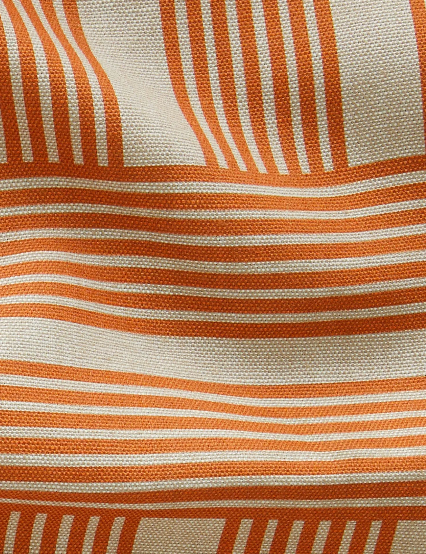 Roman Holiday Grid Flax Linen Fabric by Wallshoppe
