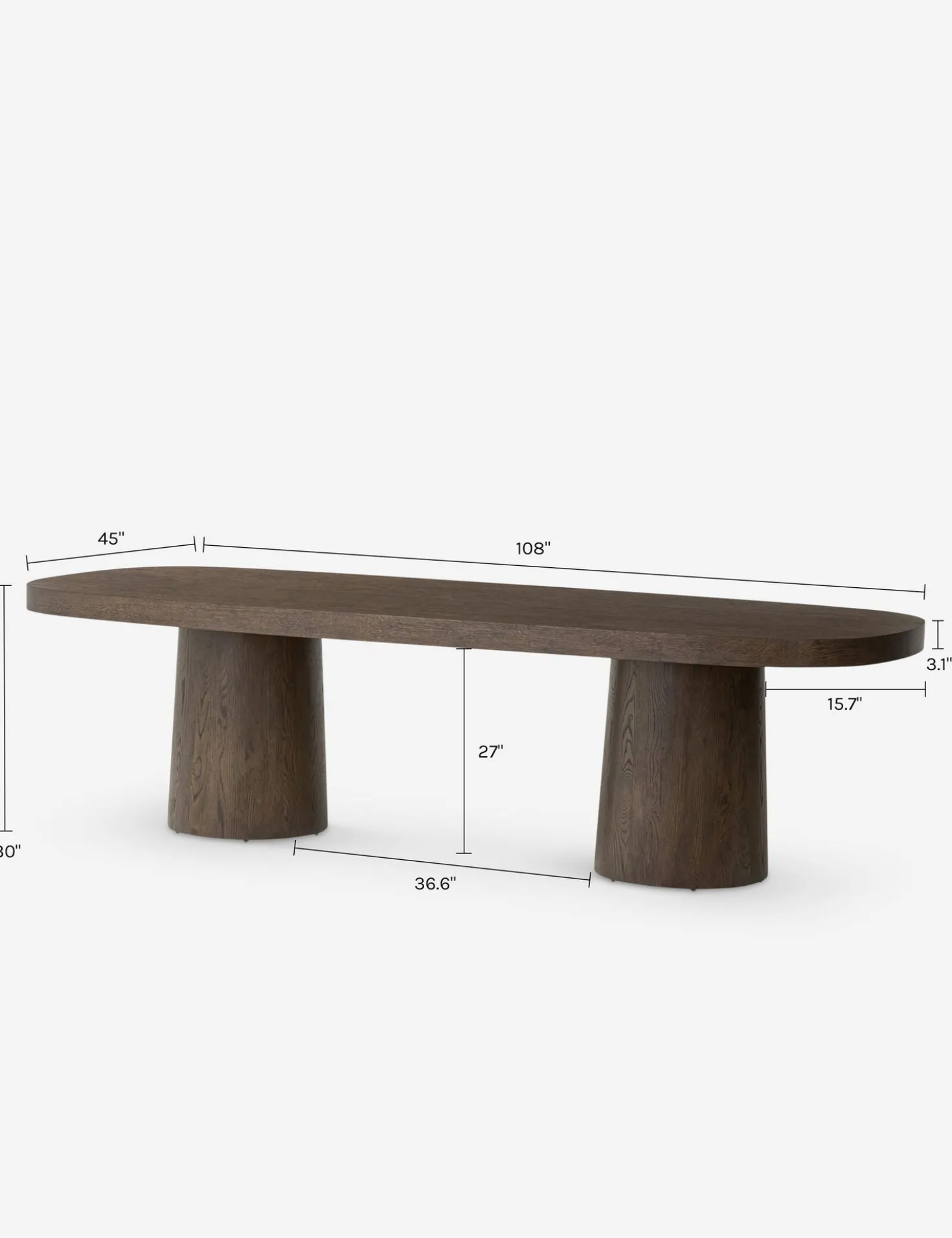 Rosaldo Oval Dining Table