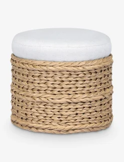 Rowan Indoor / Outdoor Round Ottoman by Amber Lewis x Four Hands