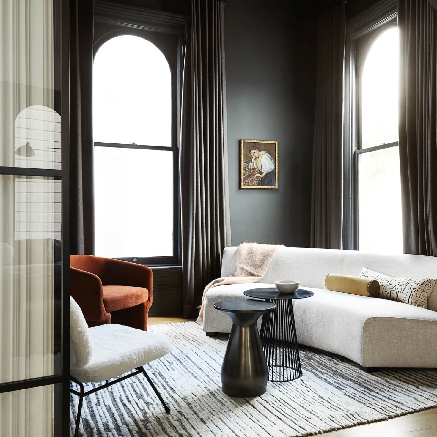 Saban 2-Piece Curved Sectional Sofa