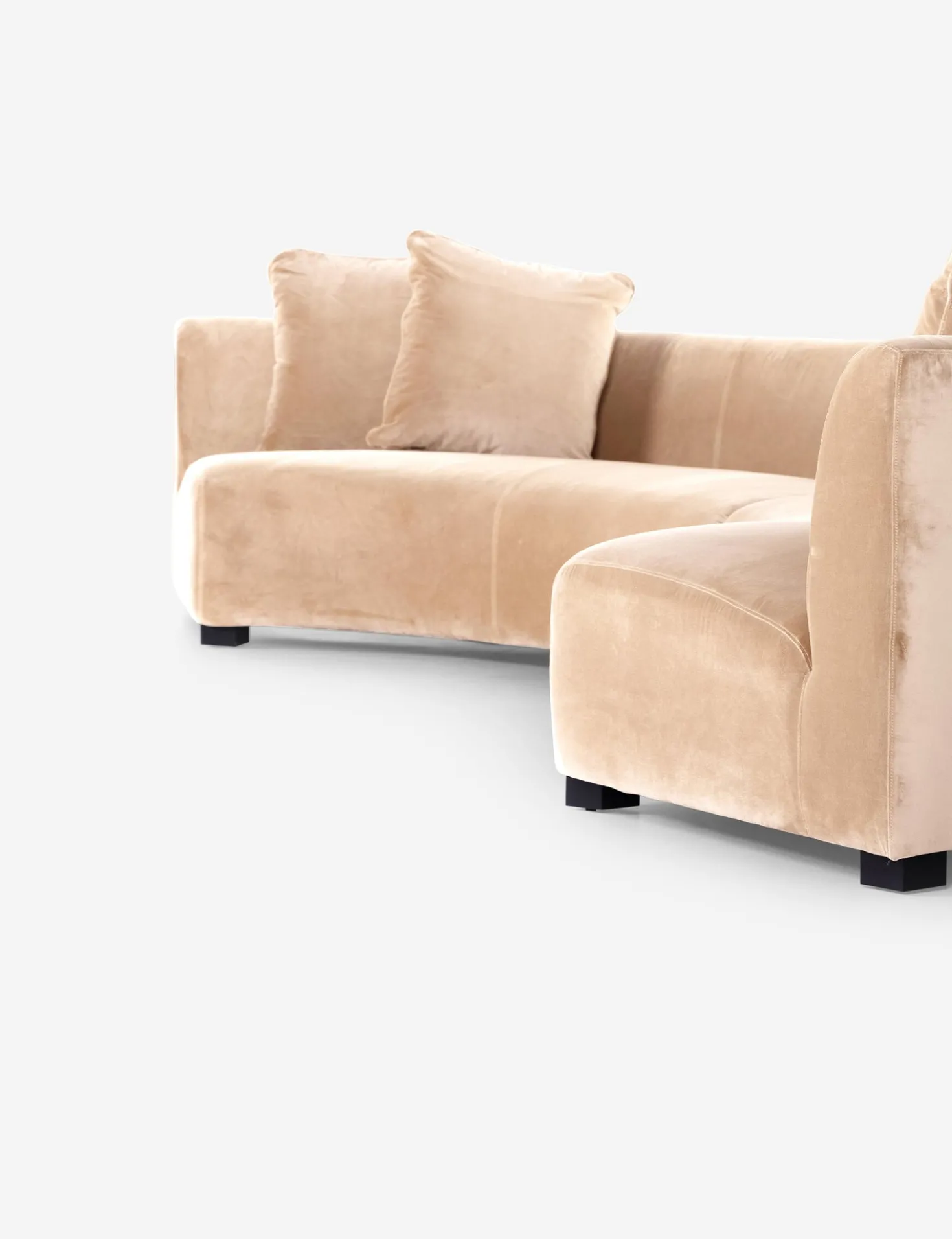 Saban 2-Piece Curved Sectional Sofa