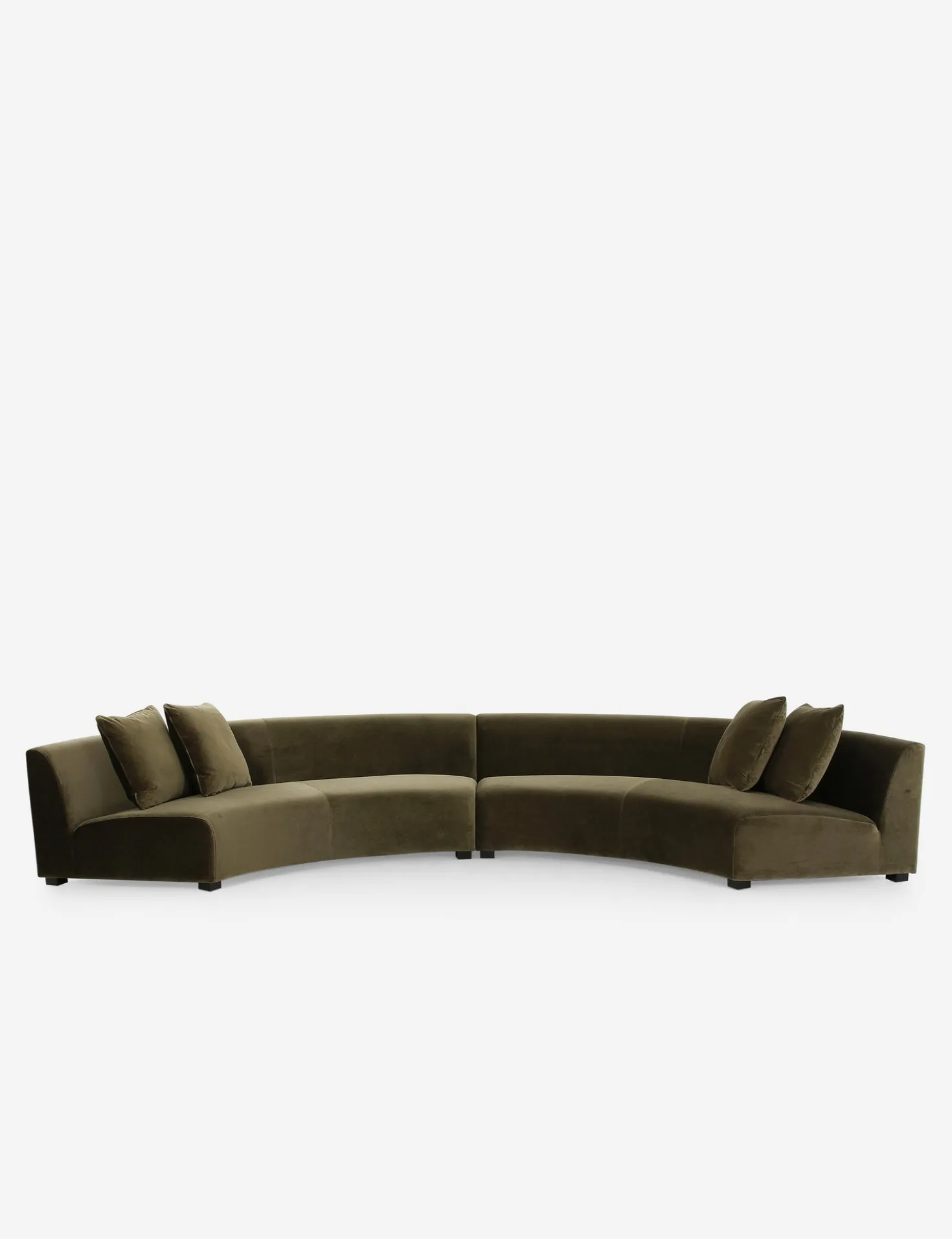 Saban 2-Piece Curved Sectional Sofa