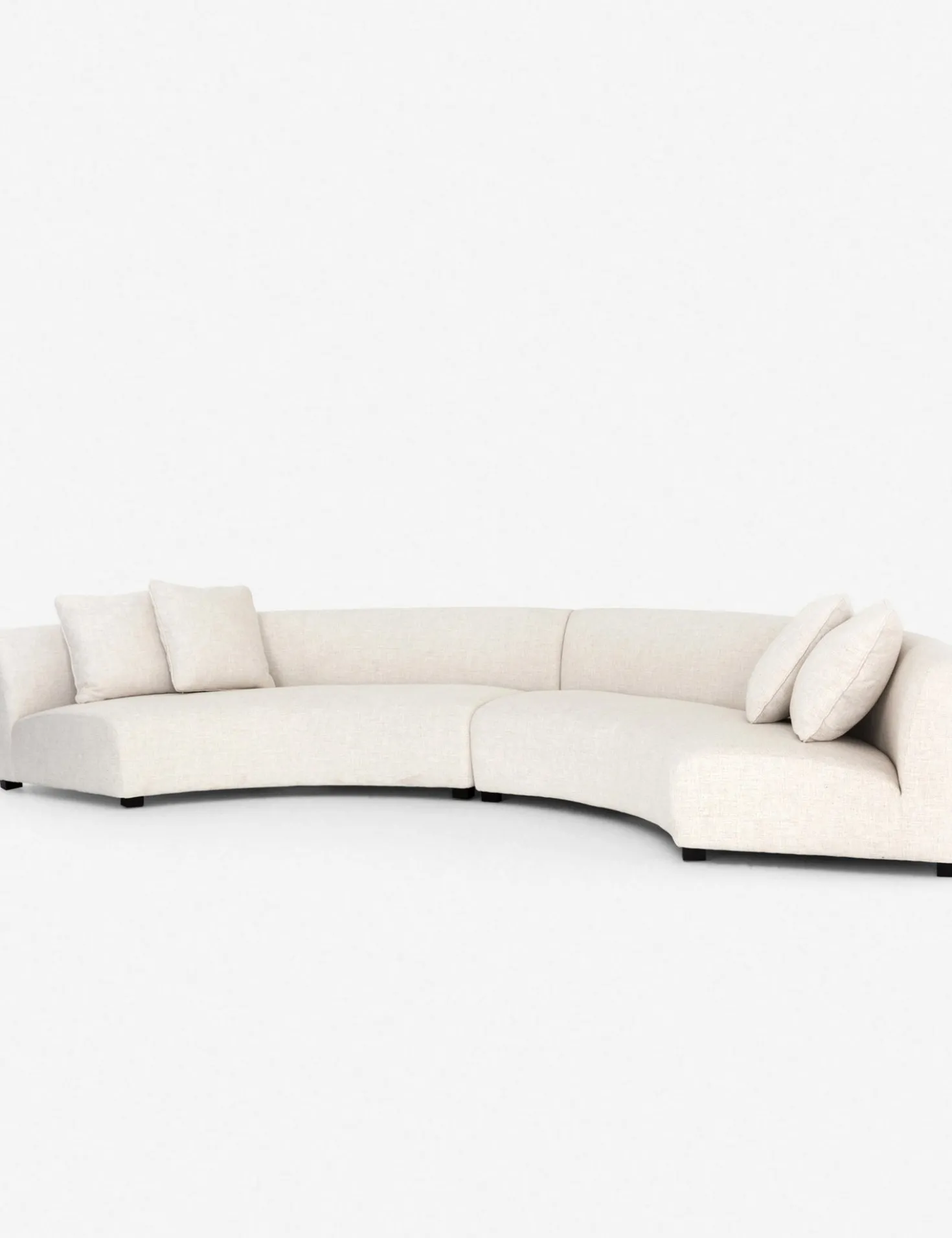 Saban 2-Piece Curved Sectional Sofa