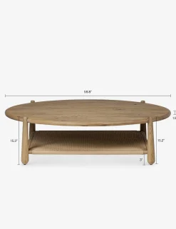 Salvador Round Coffee Table by Amber Lewis x Four Hands