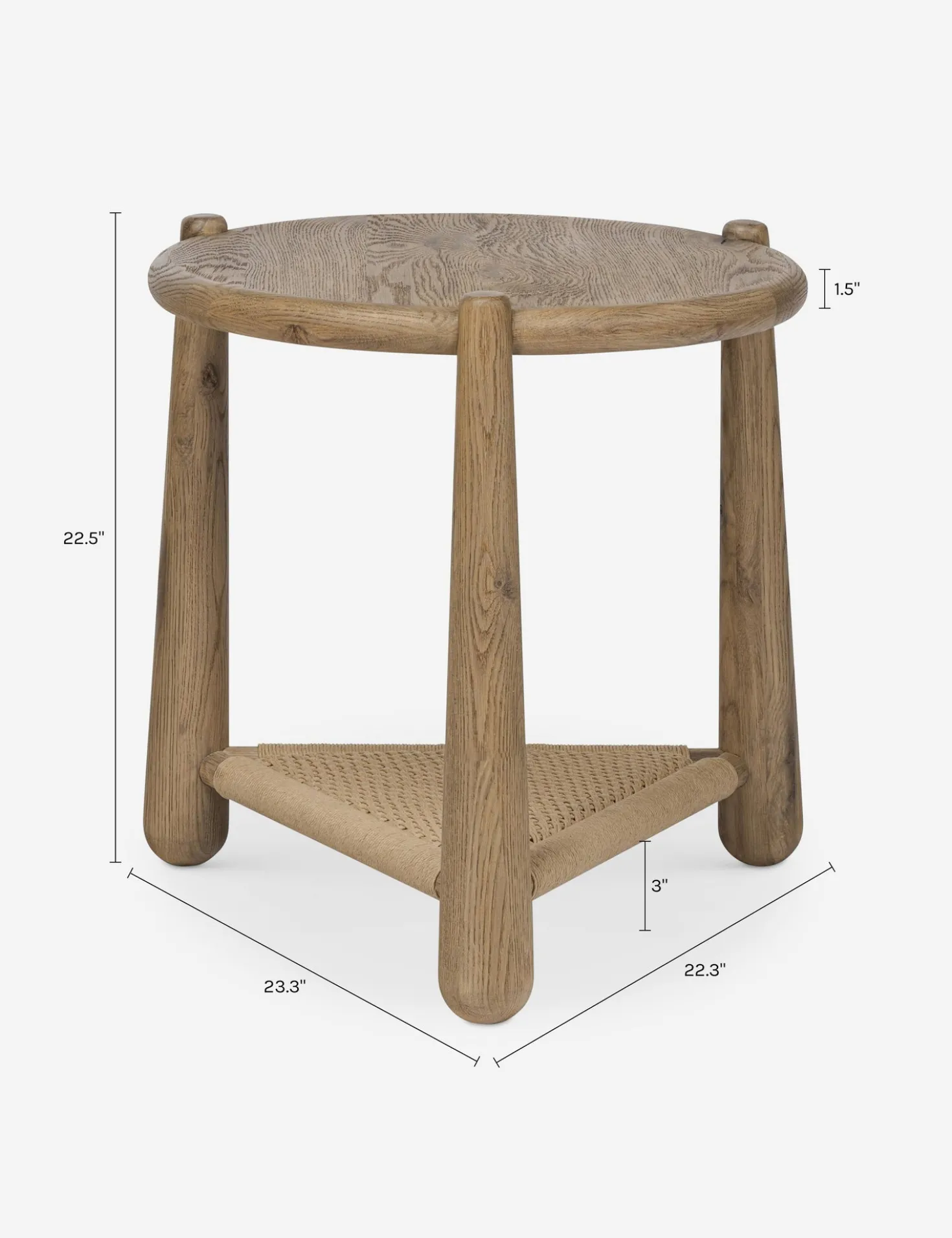 Salvador Round Side Table by Amber Lewis x Four Hands