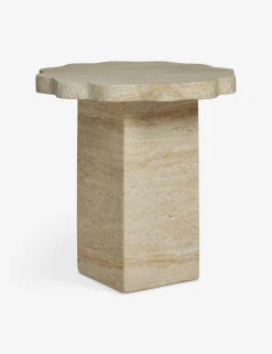 Scalloped Indoor / Outdoor Side Table by Sarah Sherman Samuel