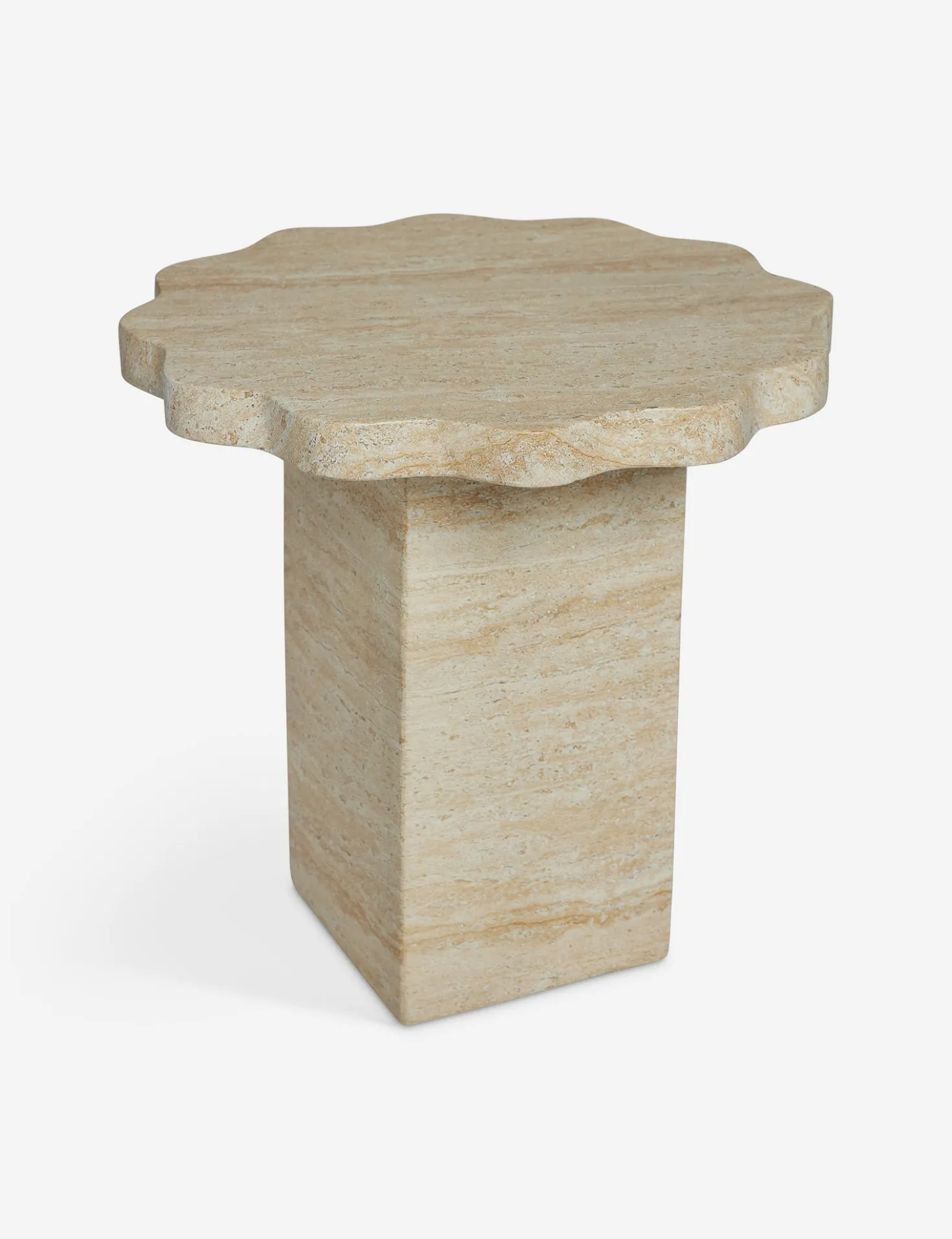 Scalloped Indoor / Outdoor Side Table by Sarah Sherman Samuel