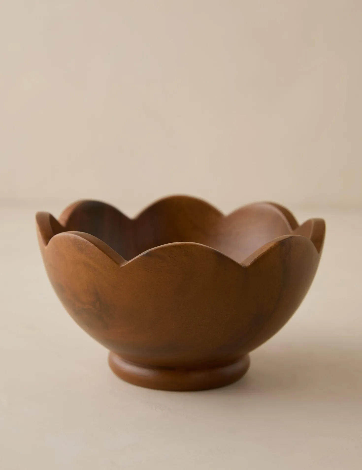 Scalloped Wood Bowls (Set of 4) by Sarah Sherman Samuel
