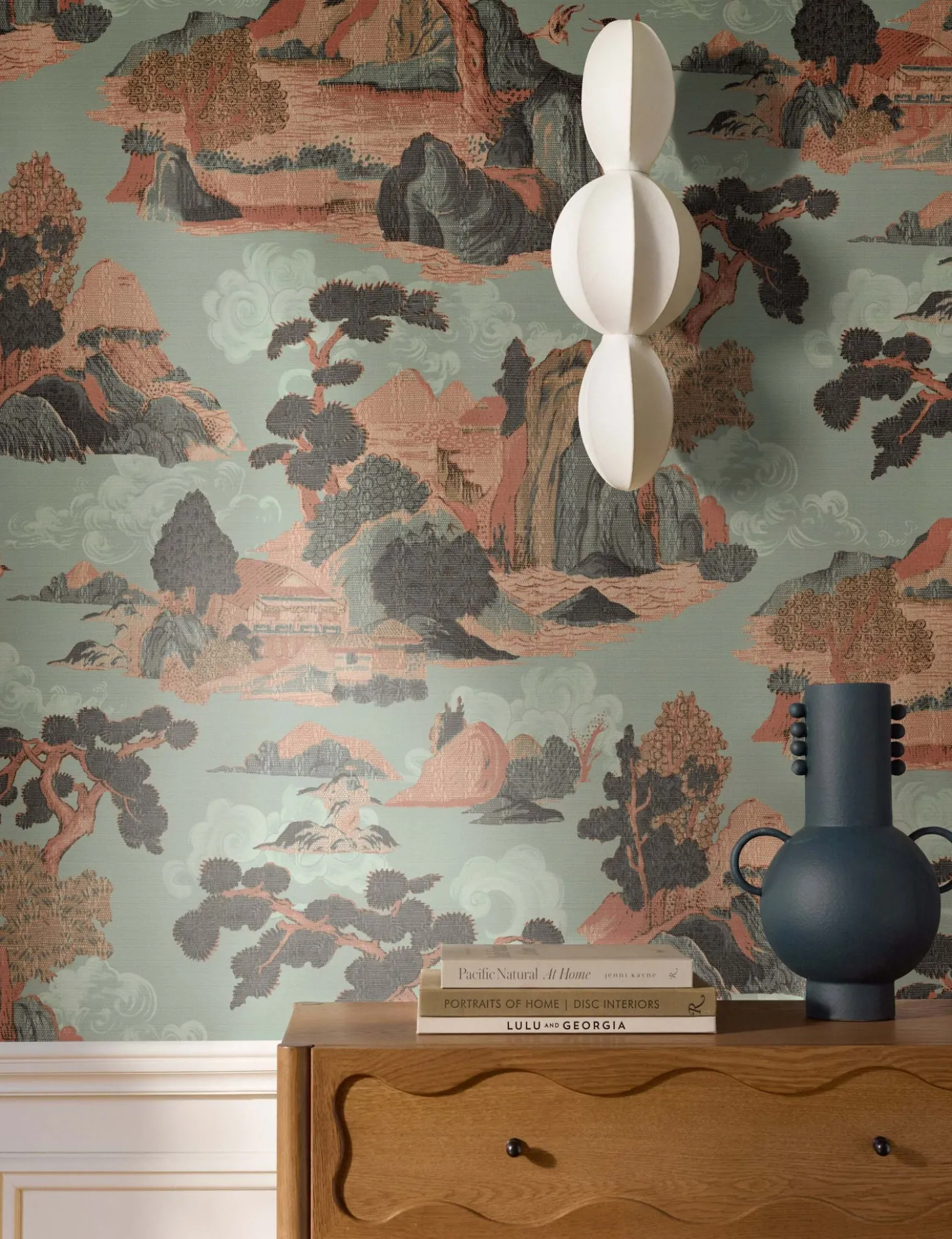 Scenic Landscape Grasscloth Wallpaper by Aimee Song