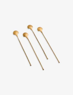Seashell Stirrer (Set of 4) by Fleck