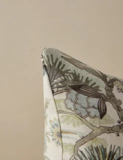 Shenyang Print Linen Pillow by Scalamandre