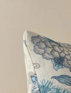 Shenyang Print Linen Pillow by Scalamandre