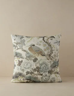 Shenyang Print Linen Pillow by Scalamandre