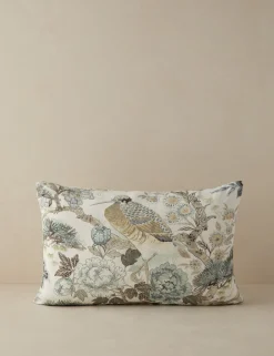 Shenyang Print Linen Pillow by Scalamandre