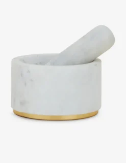 Simple Marble Mortar + Pestle by Hawkins New York