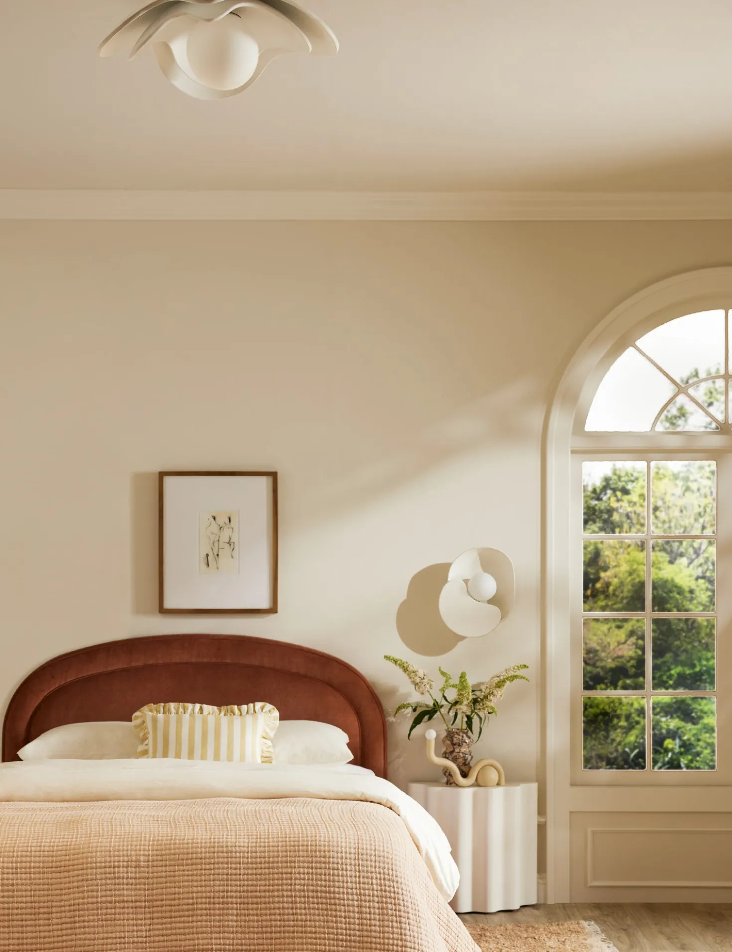 Soft Petal Flush Mount Light by Lolly Lolly Ceramics
