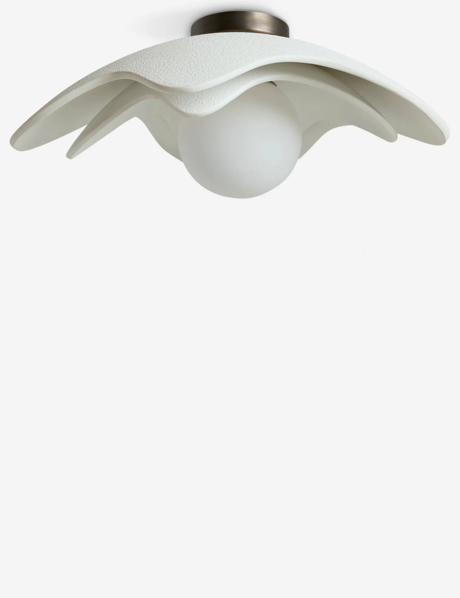 Soft Petal Flush Mount Light by Lolly Lolly Ceramics