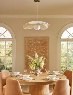 Soft Petal Pendant Light by Lolly Lolly Ceramics