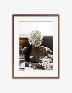 Southern Woman in White Dogwoods Photography Print by Ashley Johnson