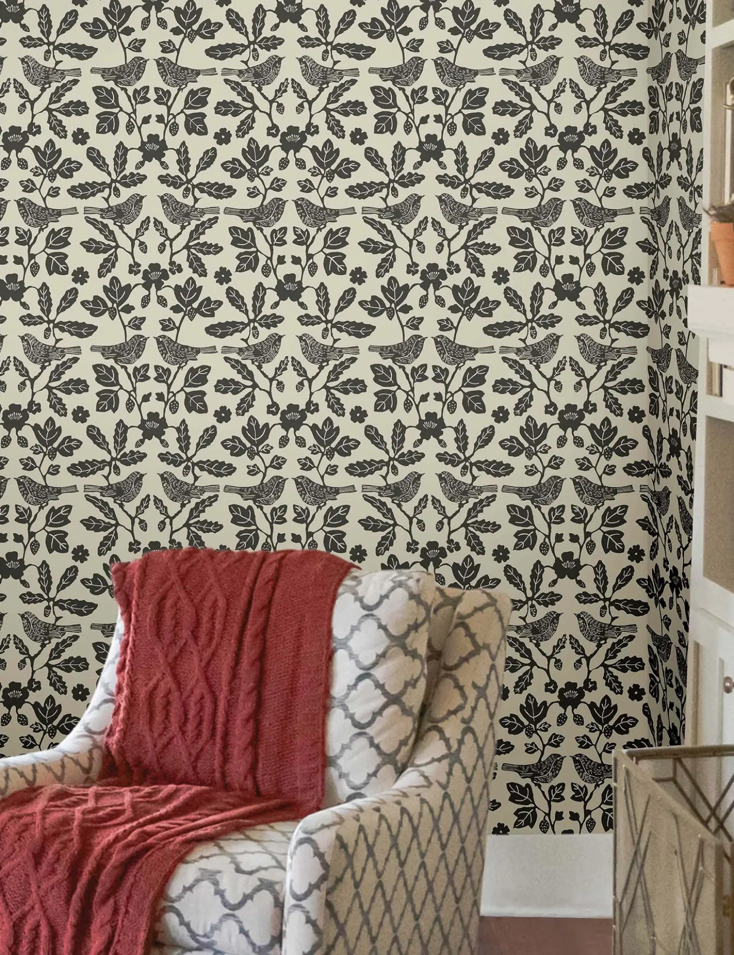 Sparrow and Oak Peel + Stick Wallpaper by Erin & Ben Co.