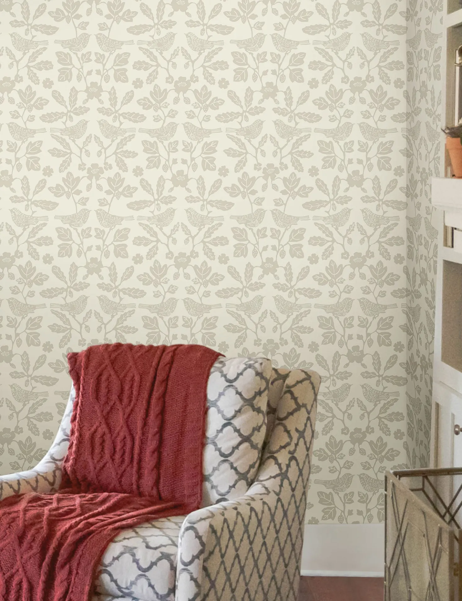 Sparrow and Oak Peel + Stick Wallpaper by Erin & Ben Co.