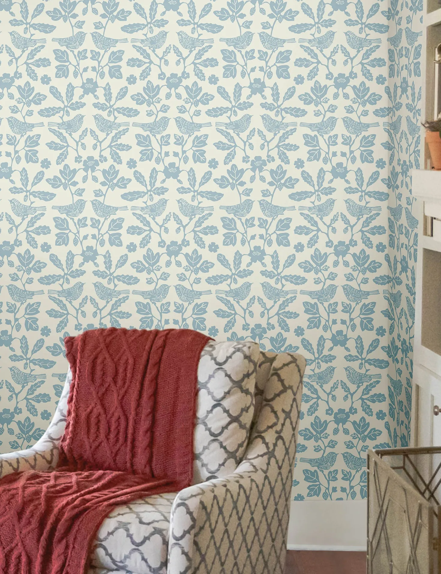 Sparrow and Oak Peel + Stick Wallpaper by Erin & Ben Co.