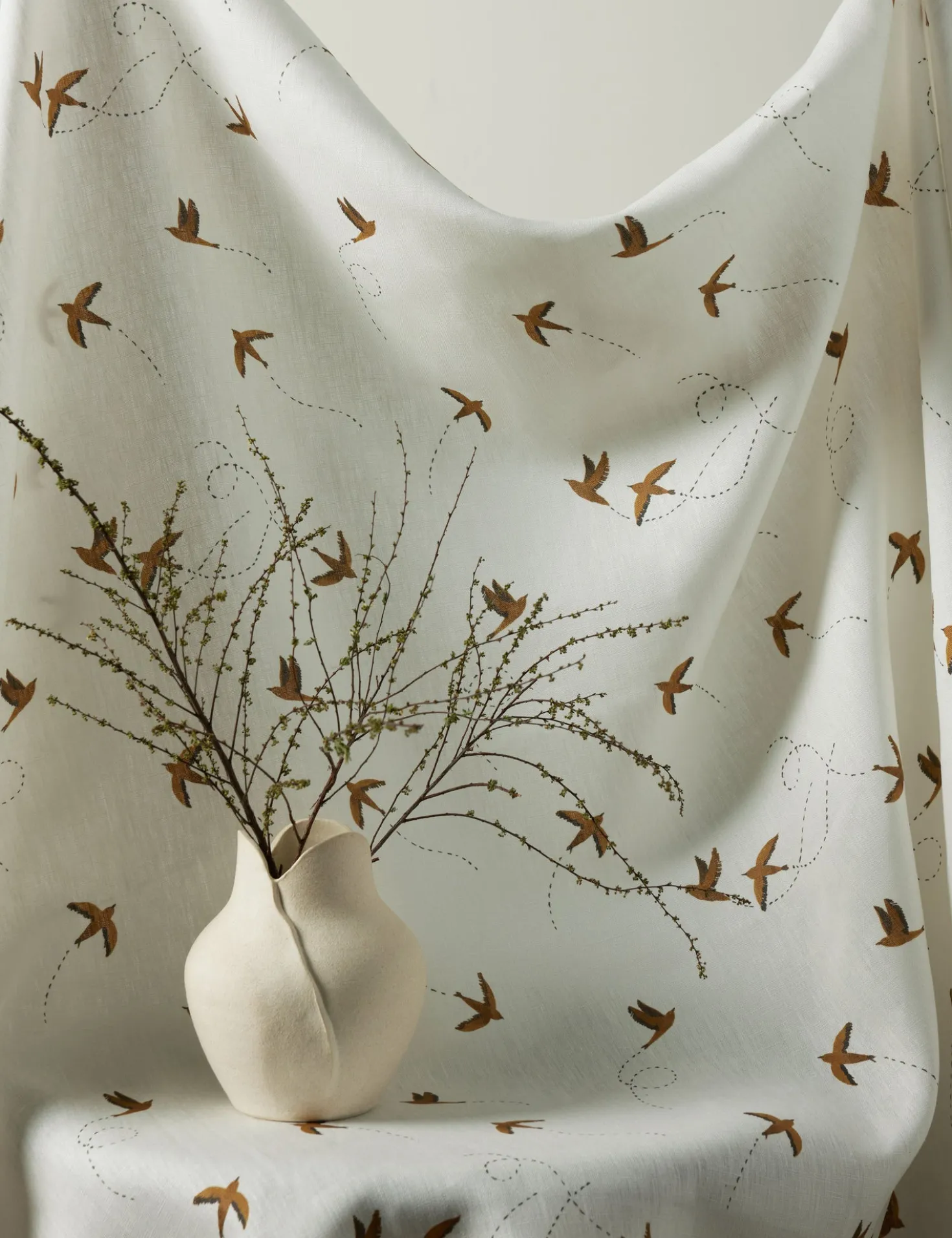 Sparrow Linen Fabric by Rylee + Cru