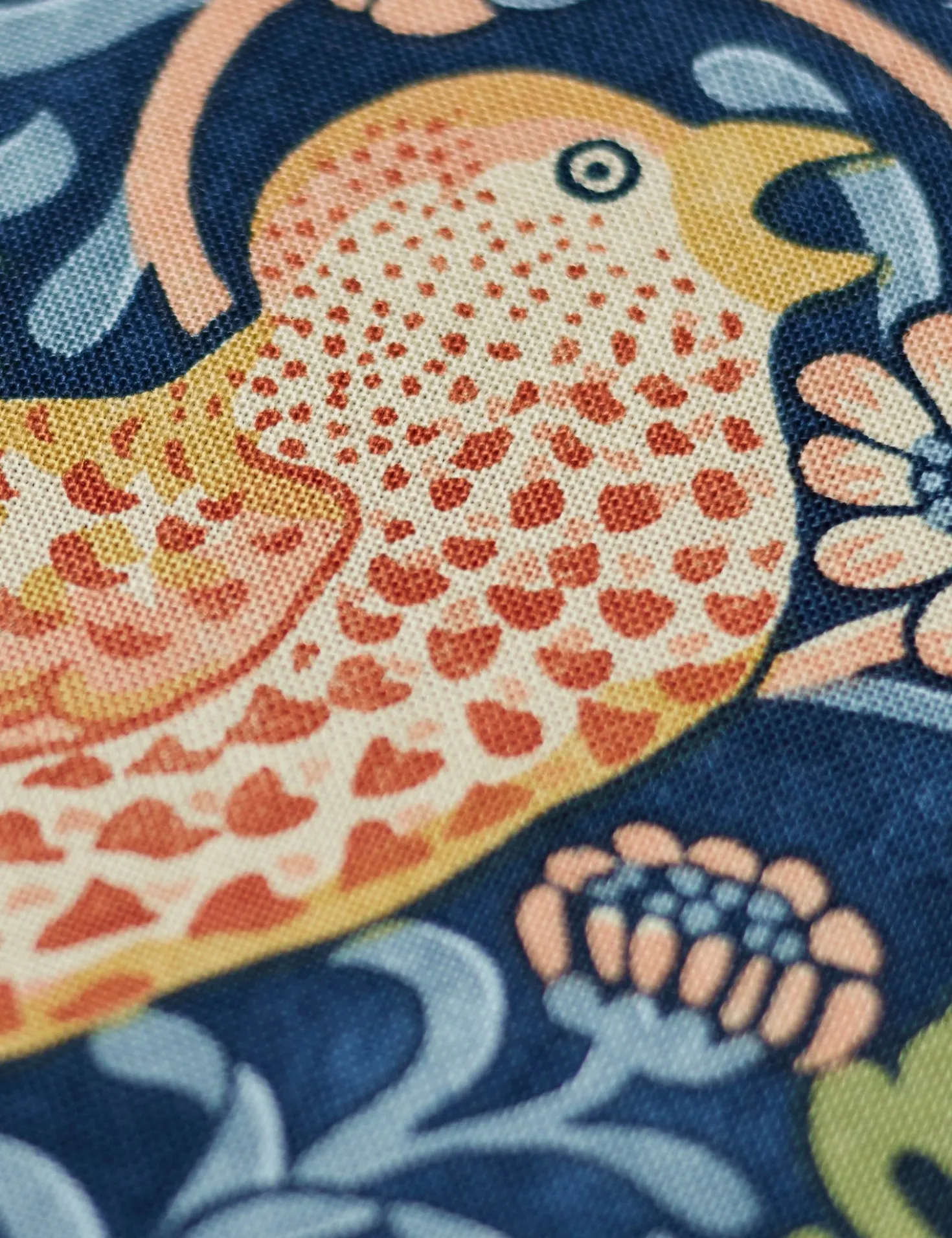 Strawberry Thief Cotton Fabric by Morris & Co.