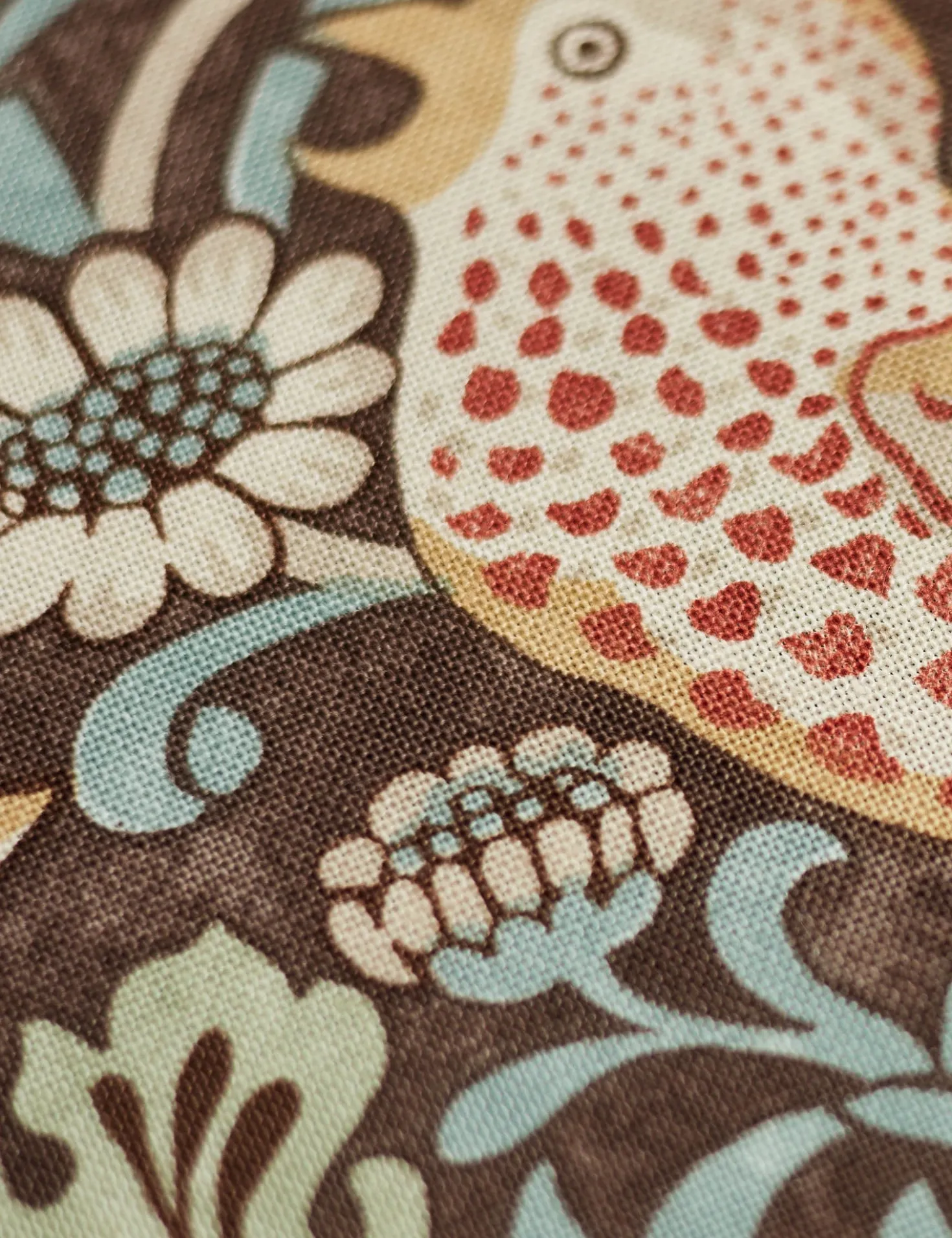 Strawberry Thief Cotton Fabric by Morris & Co.