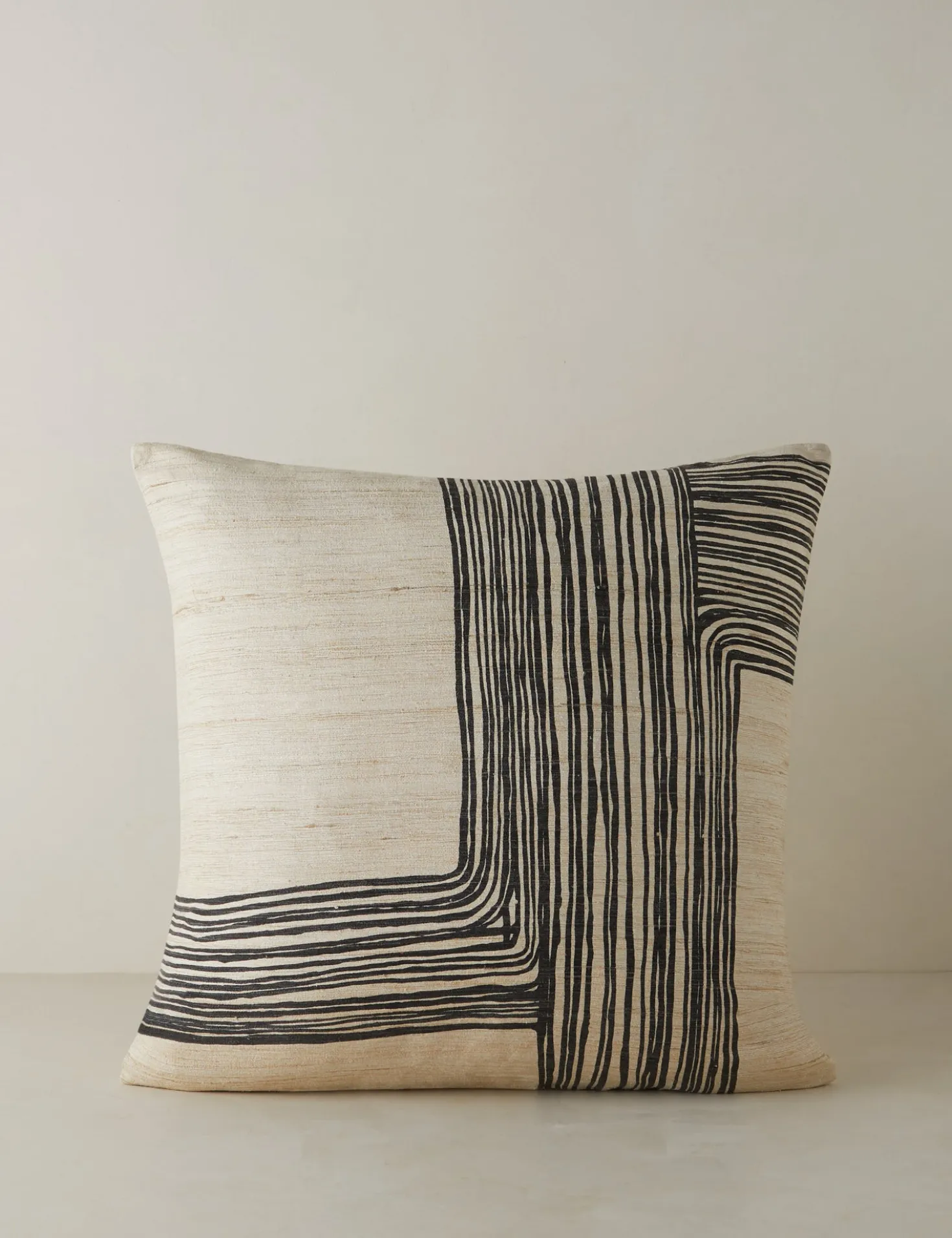 Striations Silk Pillow by Élan Byrd
