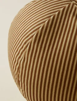 Striped Velvet Ball Pillow by Sarah Sherman Samuel