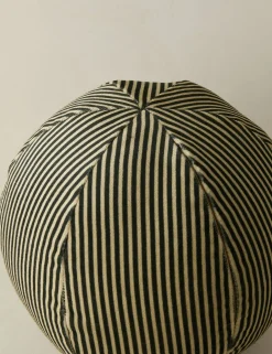 Striped Velvet Ball Pillow by Sarah Sherman Samuel