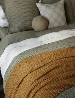 Striped Velvet Ball Pillow by Sarah Sherman Samuel