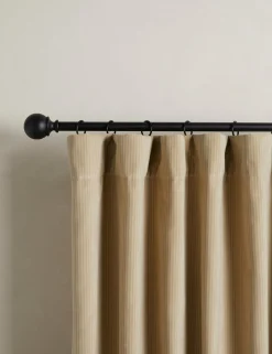 Striped Velvet Curtain Panel by Sarah Sherman Samuel