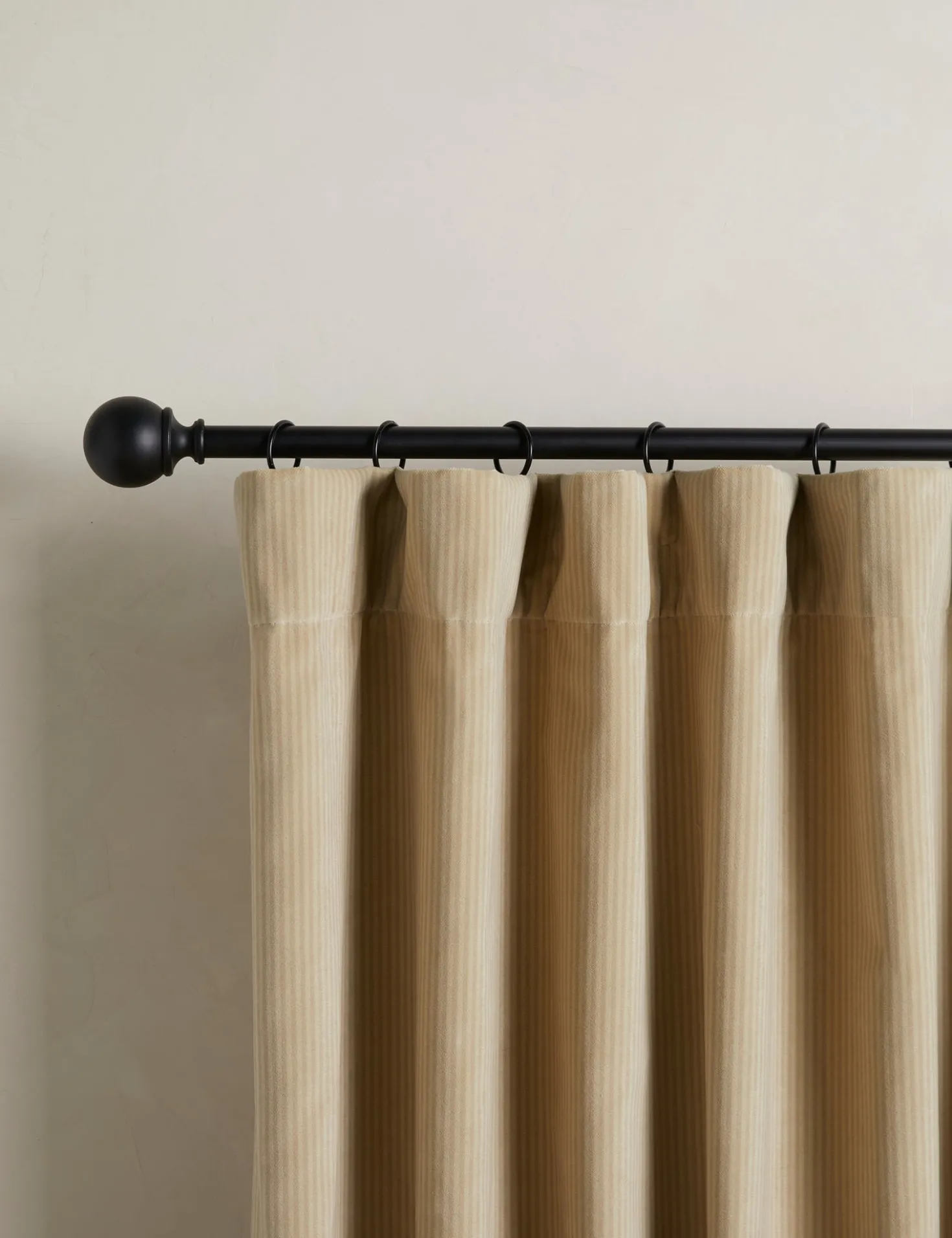 Striped Velvet Curtain Panel by Sarah Sherman Samuel